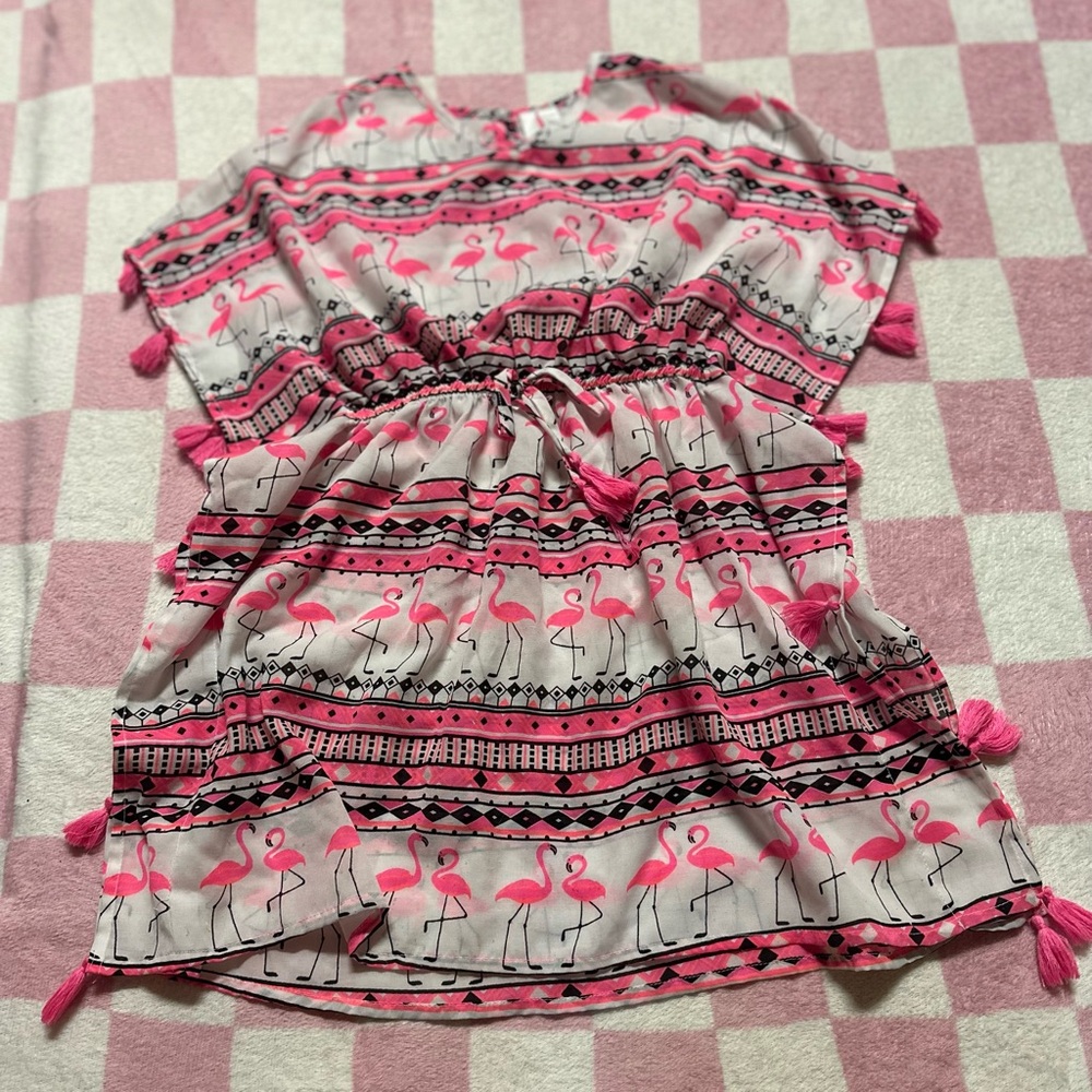 Pink Flamingo swim dress